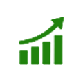 مستحکم مارکیٹ ڈیمانڈ آئیکن