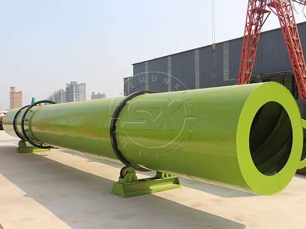 What are the advantages of cow dung rotary drum dryer?